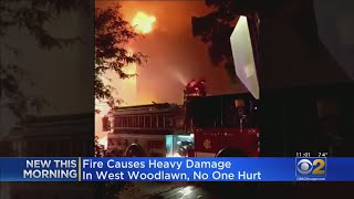 22 Adults 9 Children Displaced After Apartment Fire In West Woodlawn [upl. by Pelagias274]