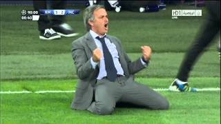 Real Madrid Vs Manchester City 32  Jose Mourinho Sliding Celebration HD [upl. by Egduj]