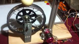 Ball on Wheel cascaded PID controller closed loop STM32 F103 ST Microelectronics [upl. by Tamberg]