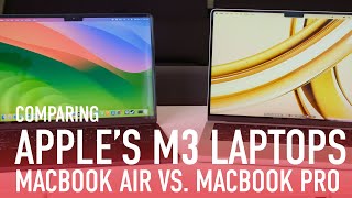 Which M3 Laptop Should You Buy Apple MacBook Air 13Inch vs MacBook Pro 14Inch [upl. by Standice98]