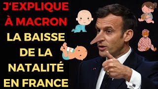 Pourquoi les Français ne font plus d’enfants j’explique à Macron la baisse de natalité en France [upl. by Attiuqihc]