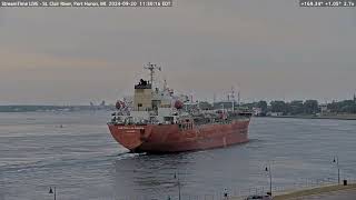 Easterly As Omaria passing Port Huron on Sept 20th 2024 [upl. by Eniamraj]