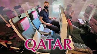 Qatar Airways Economy Class  Hows Their 777300ER in 2021 [upl. by Annaiviv]