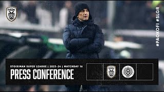 Press Conference PAOK FC Vs OFI – Live PAOK TV [upl. by Raual824]