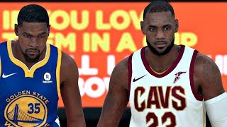 NBA 2K18  Cleveland Cavs vs Golden State Warriors Gameplay Updated Rosters [upl. by Acissj]