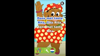 DANS MET TANTE RITA  Kinderliedjes  Karaoke  Minidisco shorts [upl. by Cinamod]