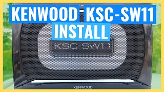 KENWOOD KSCSW11 INSTALL Underseat Compact Subwoofer 23 Install Series [upl. by Anton]