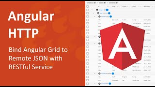 Angular HTTP Tutorial Angular GridMaterial Table with JSON amp REST API [upl. by Anerol530]