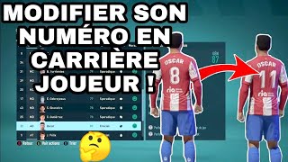 TUTO  Comment Changer le Numéro de son joueur en Carrière Joueur  😱 FIFA 22 [upl. by Arahsit]