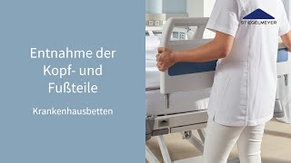 Krankenhausbetten  Funktionsvideo  Entnahme Kopfteil amp Fußteil  Stiegelmeyer [upl. by Severson]