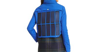 Tommy Hilfiger unveils a phonecharging jacket [upl. by Nywrad]