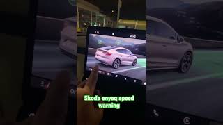 SKODA ENYAQ HOW TO CHANGE SPEED WARNING [upl. by Grayson415]