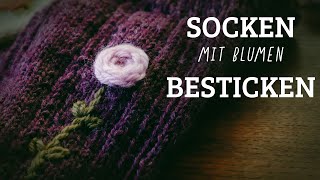 Wie du gestrickte Socken mit einfachen Sticktechniken verschönerst [upl. by Gibbeon386]