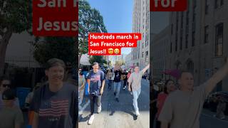 Hundreds march in San Francisco for Jesus 😭 jesus revival worship [upl. by Imef]