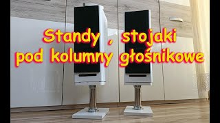 Stojaki pod kolumny głośnikowe standy podstawki [upl. by Marko729]