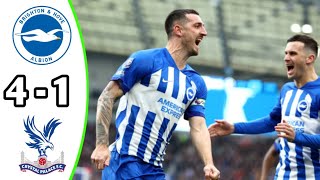 Brighton amp Hove Albion 41 Crystal Palace  Premier League 2024 Breaking News [upl. by Haldis113]