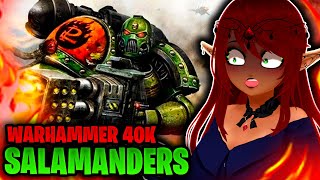 SPACE MARINE LEGIONS SALAMADERS  Warhammer 40k Bricky Reaction [upl. by Yehs]