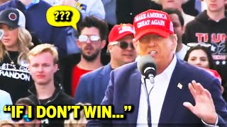 Trump ISSUES FRIGHTENING THREAT at Rally [upl. by Otirecul]