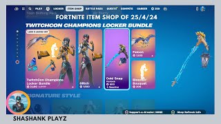 Fortnite Itemshop Of 25424 Cold snap pickaxe new emotes  rare skins and many more [upl. by Ahsilek]