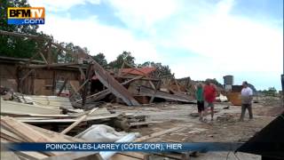 Tornade en CôtedOr les sinistrés découvrent létendue des dégâts  2106 [upl. by Une434]