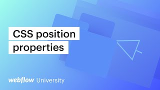 CSS position properties relative absolute fixed position sticky and floats — Webflow tutorial [upl. by Janeczka490]