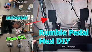 Universal Rumble Pedal DIY Shake IT  How to  Simhub [upl. by Fritzsche]