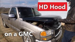 Chevy HD Hood on a GMC  Dont do it the way I did [upl. by Weissman]