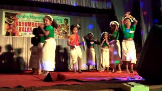 Kalarivilaku thelinjathano performance by LKG kids [upl. by Llemart]