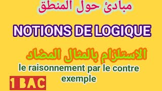 الاستدلال بالمثال المضاد le raisonnement par le contre exemple 1 BAC [upl. by Naujit607]