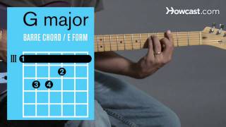 How to Play a G Major Barre Chord  Guitar Lessons [upl. by Silrak]