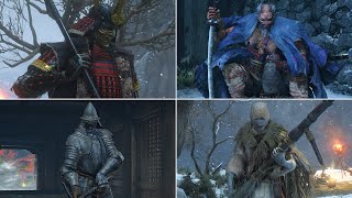 Sekiro Shadows Die Twice  All MiniBosses 4K PS5 [upl. by Aryan523]