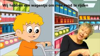 Boodschappen doen  Zingen met gebaren Minidisco [upl. by Starlin]