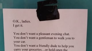 College “Good Guy” Hangs Really Creepy Open Letter To Women [upl. by Nuncia208]