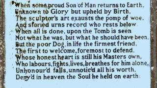 Epitaph to a Dog by George Gordon Lord Byron read by Tom OBedlam [upl. by Sand]