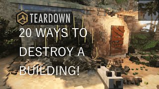 20 Ways to destroy a building in Teardown [upl. by Behre]