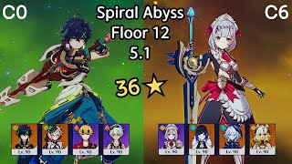 C0 Kinich amp C6 Noelle  Spiral Abyss 51 Floor 12  Genshin Impact [upl. by Anne-Corinne]