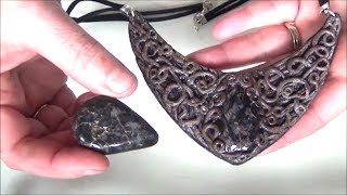 TUTO BIJOUX FIMO PLASTRON BROCELIANDE SPIRIT POLYMERCLAY CELTIC SPIRIT [upl. by Rap]