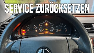 Mercedes EKlasse W210 CKlasse W202 CLK W208 Service zurücksetzen [upl. by Irmine298]