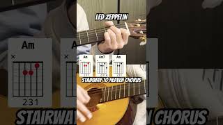 How to play Stairway to Heaven chorus with easy chords [upl. by Landbert934]