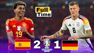 اعظم مباريات اليوروquot🔥🤯 اسبانيا 🇩🇪 1  2  🇪🇸 المانيا ربع نهائي يورو 2024🏆 تعليق على الكعبى🎙 4k 💥 [upl. by Aisayn]