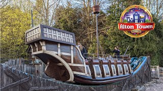 Heave Ho Rockin Tug in Mutiny Bay at Alton Towers Resort May 2021 [upl. by Nyrhtac]