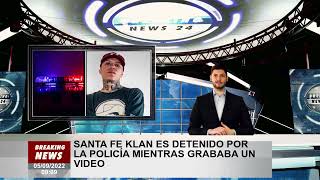 Santa Fe Klan es arrestado por la policía mientras graba un video [upl. by Arlyne]