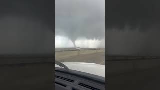 Large Waterspout Swirls Over Louisianas Lake Pontchartrain [upl. by Osnofedli99]