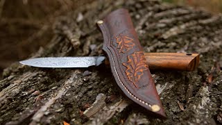 Leathercraft  Making a Knife Sheath [upl. by Asp66]