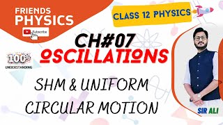 SHM AND UNIFORM CIRCULAR MOTION  CHAPTER 07  OSCILLATIONS  CLASS 11 PHYSICS  100 UNDERSTANDING [upl. by Isnam]