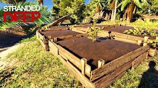 STRANDED DEEP 07  CONSTRUINDO BAIAS DE PLANTAÇÃO [upl. by Sukramal598]