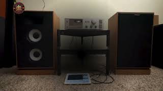 Sony STR V45 AMFM Stereo Receiver  Listen to the sound Klipsch KG 4 Vintage Speakers listen [upl. by Ramej133]