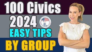 2024 US Citizenship Official USCIS 100 Civics Questions 2008 version BY GROUP [upl. by Omari]