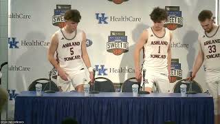 2024 UK Healthcare Boys Sweet 16 Ashland Blazer vs Lyon County Postgame Press Conference [upl. by Malo753]