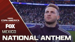 Santiago Giménez sings Mexicos National Anthem ahead of matchup vs Jamaica  2024 Copa América [upl. by Pedaiah13]